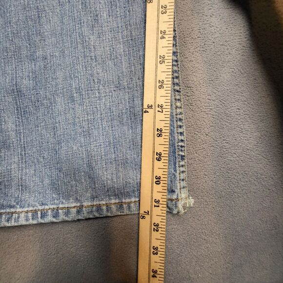 Levi's 569 Jeans Mens 35x31 Blue Denim Loose Straight Leg Distressed Thrashed - Picture 10 of 16